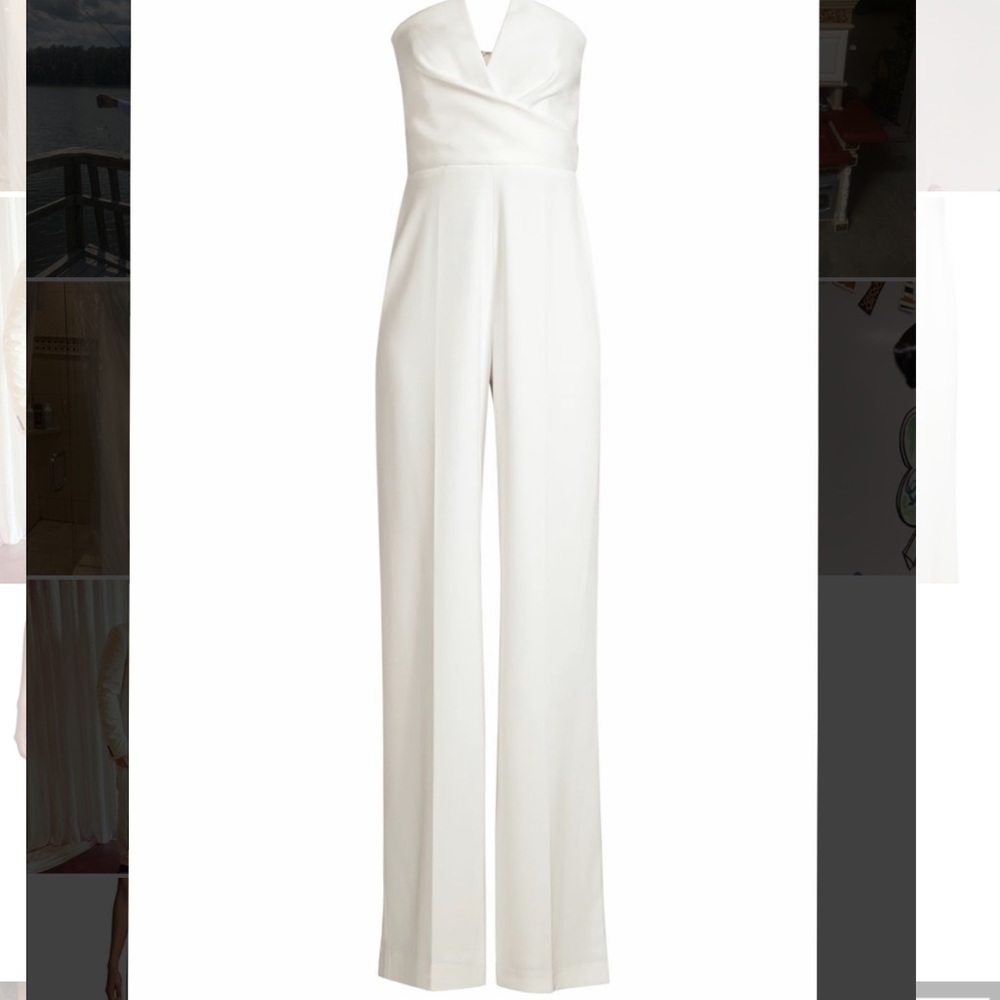 Jay Godfrey White Jumpsuit